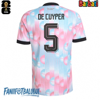 Belgia Maxim De Cuyper #5 Tricou Fotbal Replică Mondial 2026 Barbati Deplasare